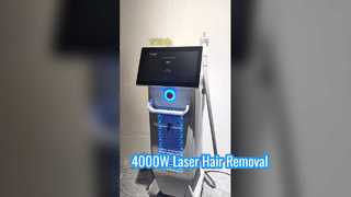 Mesin Laser Penghilang Bulu 4000W Untuk Klinik